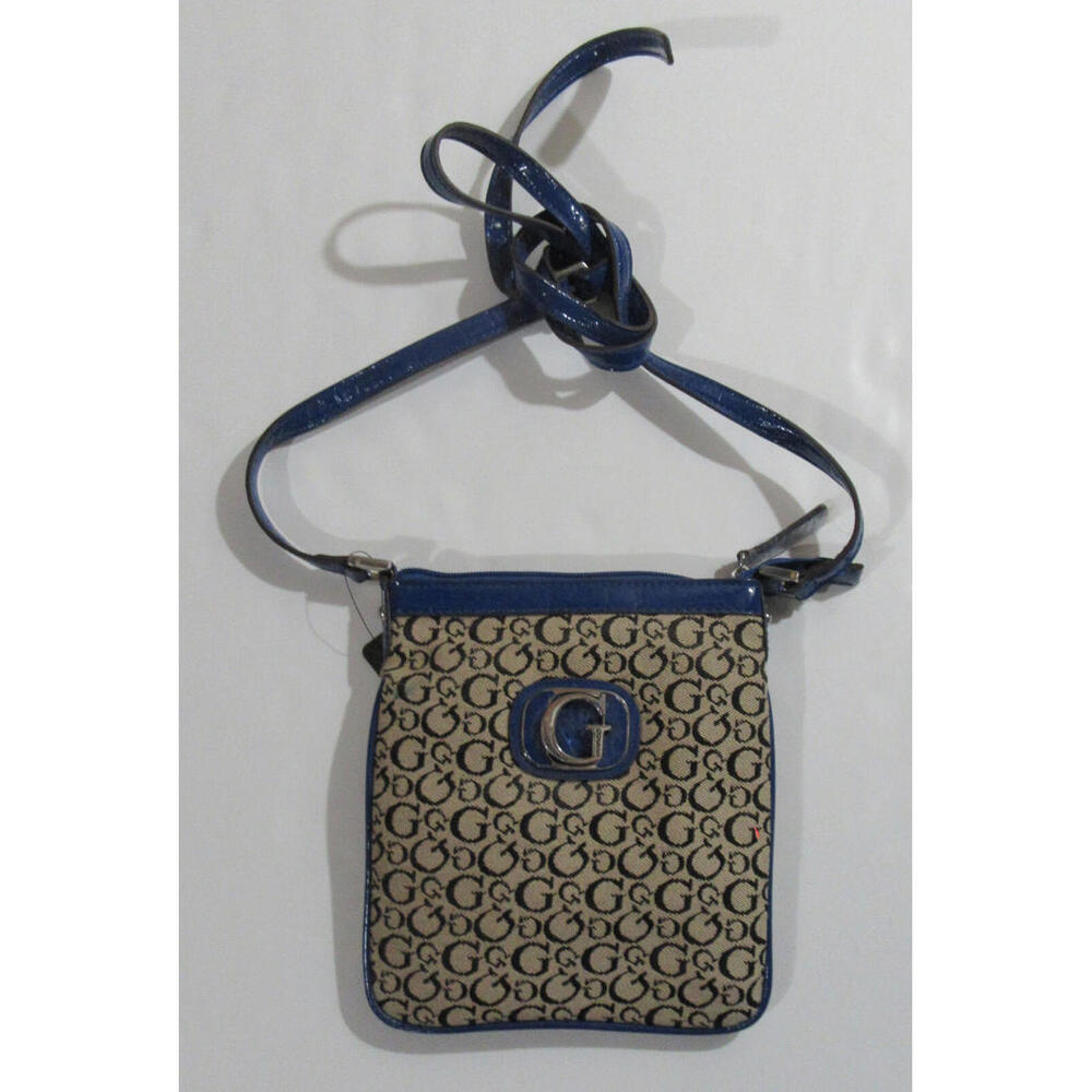 Guess Abundance Mini Crossbody Xbody Bag Cobalt Multi